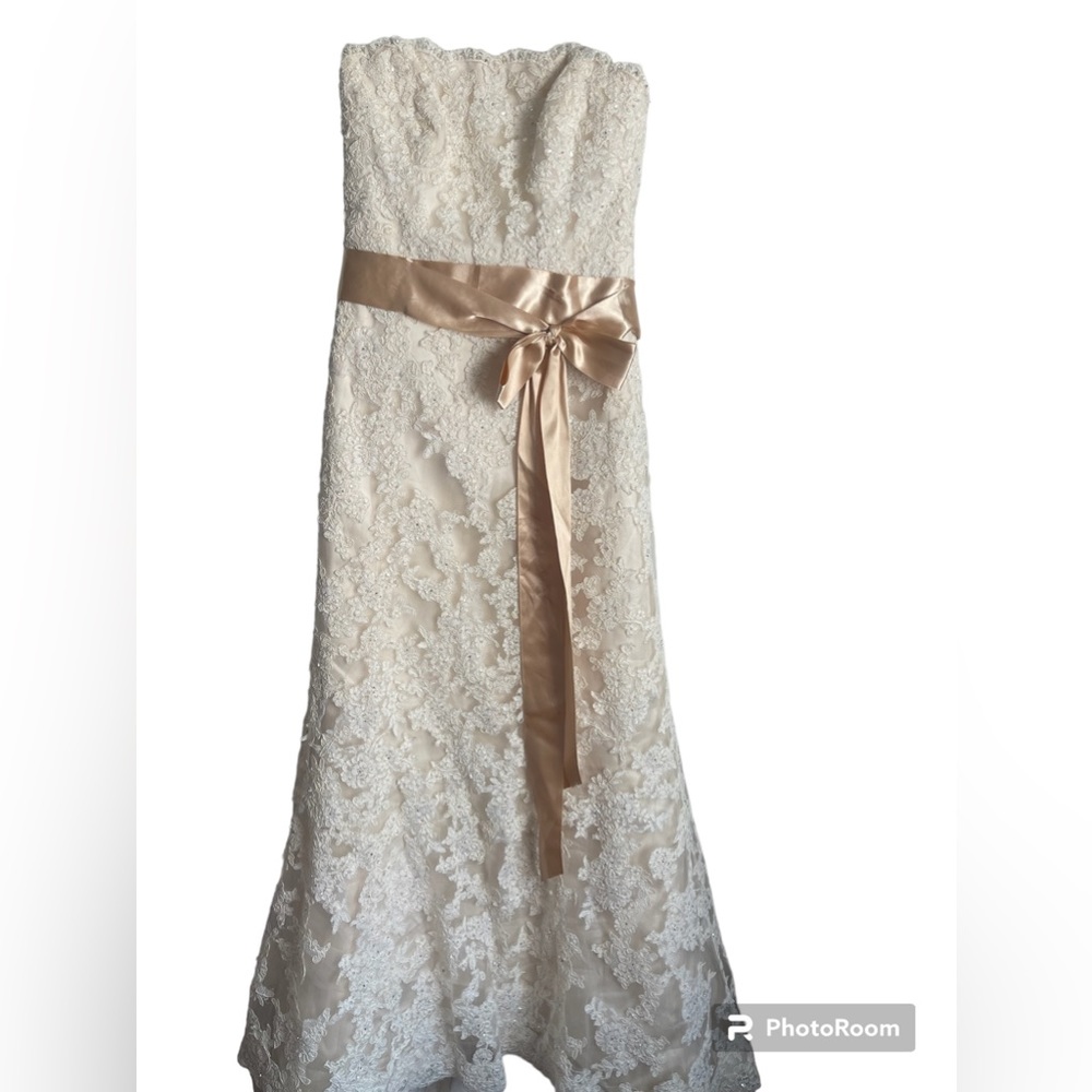 Maggie Sottero lace mermaid wedding dress women’s size 6 - Picture 4 of 11
